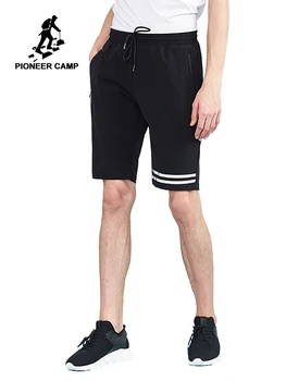 

Pioneer camp new summer shorts men brand clothing fashion casual white stripe printed short pants quality bermuda male ADK801113