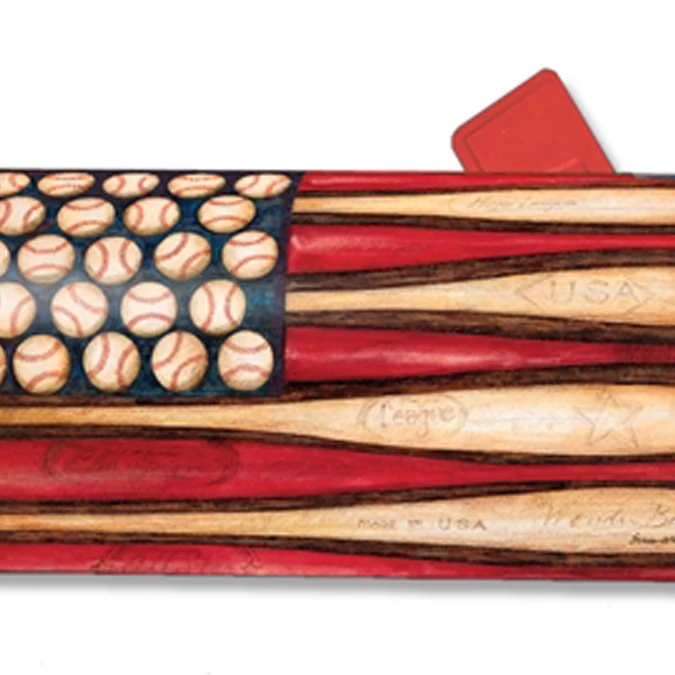 

Magnet Works Baseball Season Original Magnetic Mailbox Wrap Cover