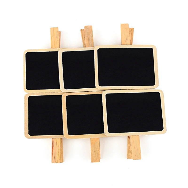 

10 pcs/lot Korean Blackboard Wooden Clips Kawaii Mini Clip for Photo Paper Decoration School Office Supplies Gift Stationery