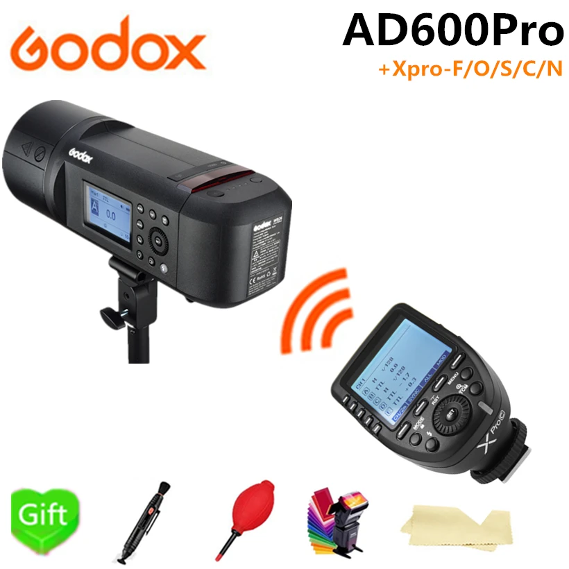 

Godox AD600Pro TTL Outdoor Li-Battery Flash Strobe Light + Xpro-F/O/S/C/N Flash Trigger for Canon Nikon Sony Fujifilm Olympus