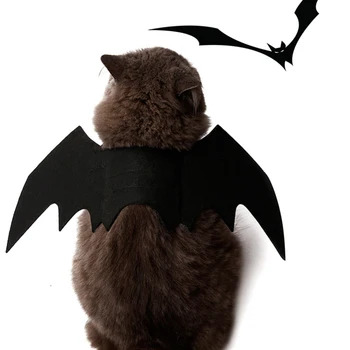 

Halloween Cats Cosplay Bat Wings Bat Cat Costume Party Cats Playing Pet Accessories Pet Supplies Lightweight Soft Cosplay Cloth