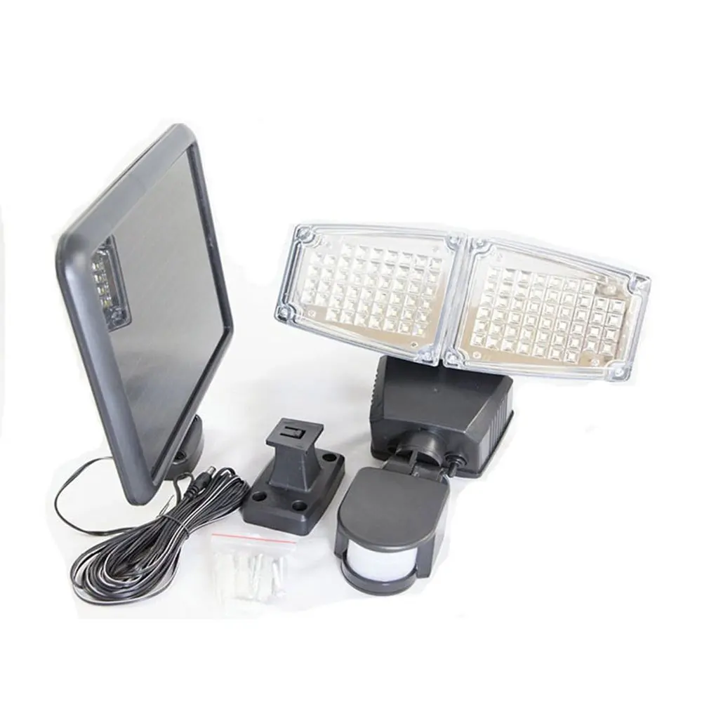 

Double Heads 180 LEDs Solar Powered Garden Lights Outdoor Lamp Waterproof Landscape Decorative Lamp Lawn Path Lights