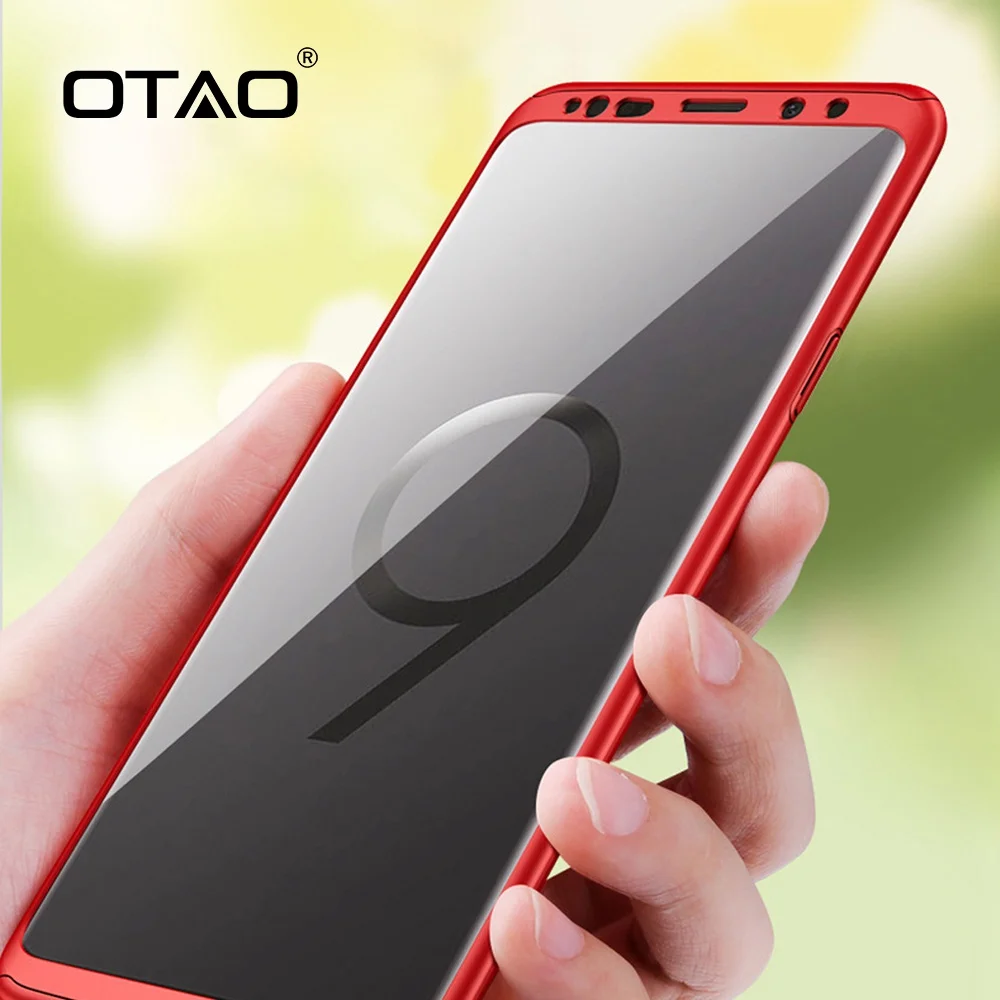 OTAO 360 градусов полный чехол для телефона samsung Galaxy S9 S8 Plus Note 8 S7 Edge A5 A7 ультра тонкий