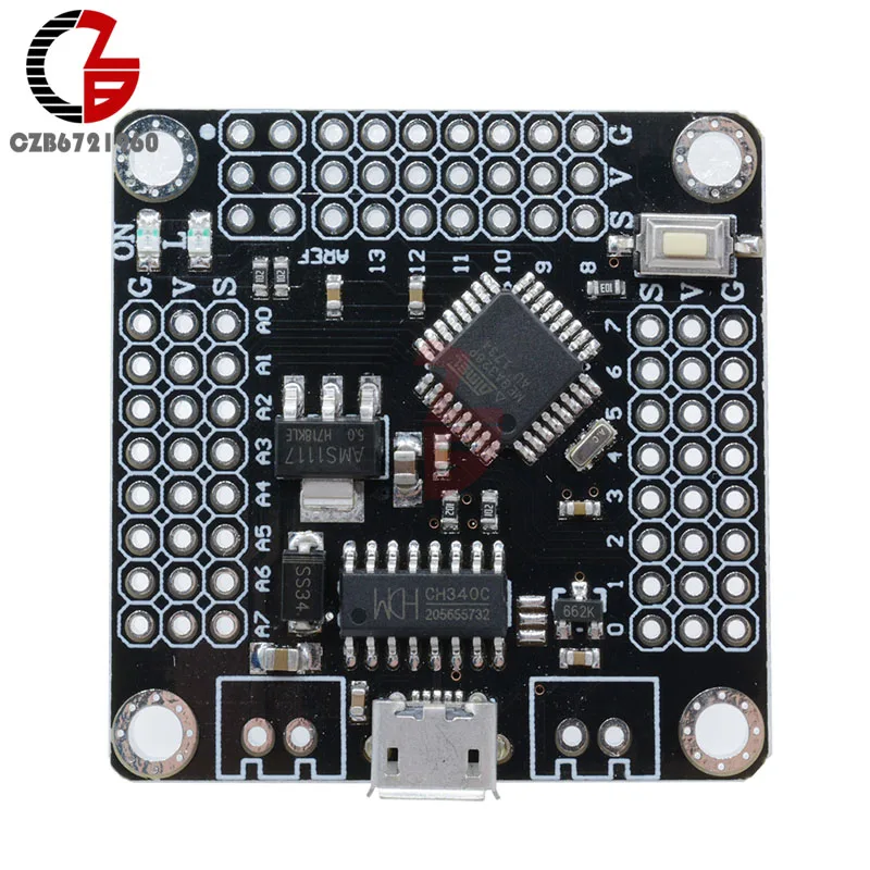 CH340 CH340G ttl USB NANO V3.0 Atmega328 Pro мини Сильный модуль Atmega328P Микроконтроллер плата для Arduino IIC IEC SPI