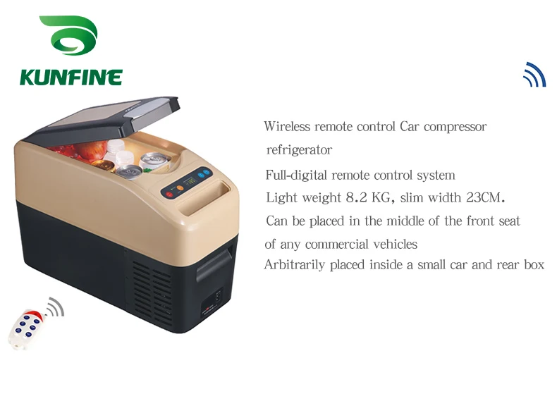 KUNFINE DC 12V24V 110-240V AC Car Refrigerator Multi-Function Fridge Compressor Vehicel Protable Refrigerator Freezer Cooler PDC-16-1 (3)