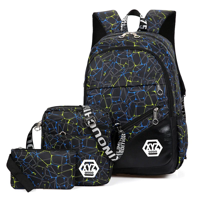 3 pcs/sets High Quality Canvas School Bag Fashion School Backpack for Teenagers Girls schoolbags kid backpacks mochila escolar цена 3 pcs/sets High Quality Canvas School Bag Fashion School Backpack for Teenagers Girls schoolbags kid backpacks mochila escolar цены онлайн