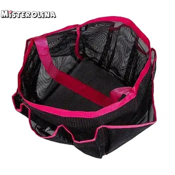 

Mesh Shower Quick Dry Shower Tote Bag Oxford Hanging Toiletry and Bath Organizer Storage Compartments for Shampo Blue Red