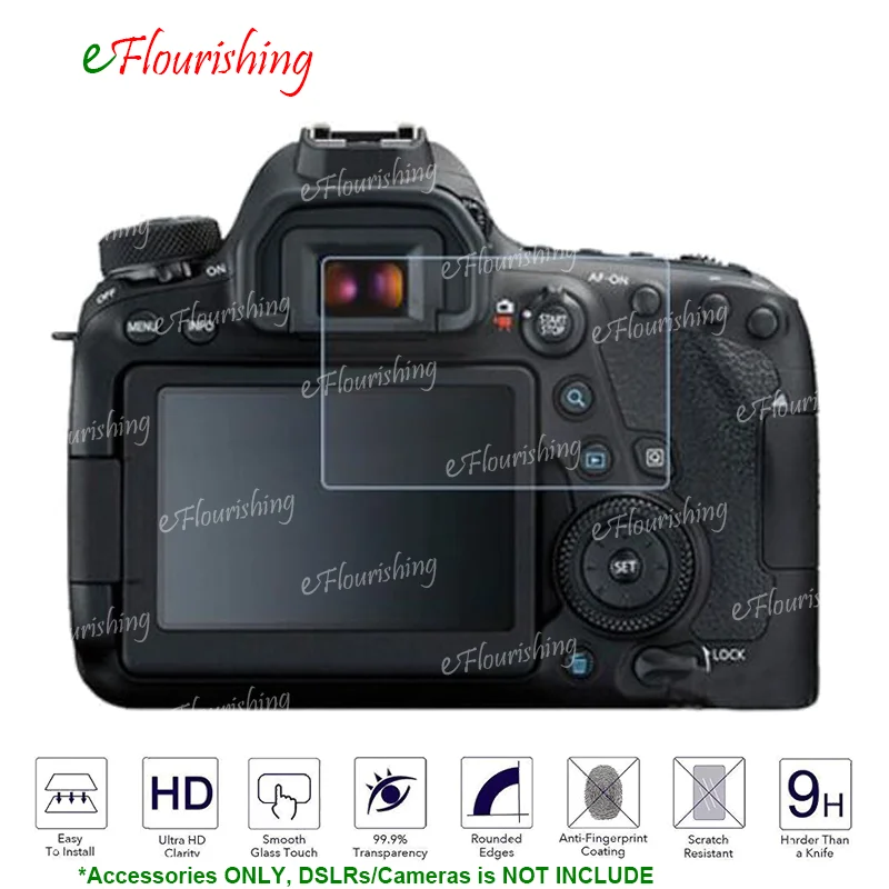 Профессиональный HD Цифровая Камера защитный Плёнки закаленное Стекло Экран протектор для Canon EOS 6D Mark II 6D2 MK2