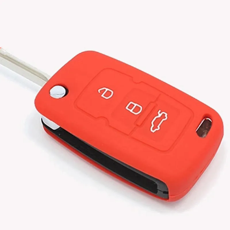 Новейший чехол для Geely Emgrand EC7 EC718 EC715 Global Hawk GX7, защитный Складной автомобильный ключ, автомобильные аксессуары, Стайлинг автомобиля - Название цвета: Красный