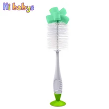 2 шт./компл. Baby Bottle щетка для очистки дети подачи молока бутылка 360 градусов вращая головой очистки щетка для кормления детей бутылки чистке
