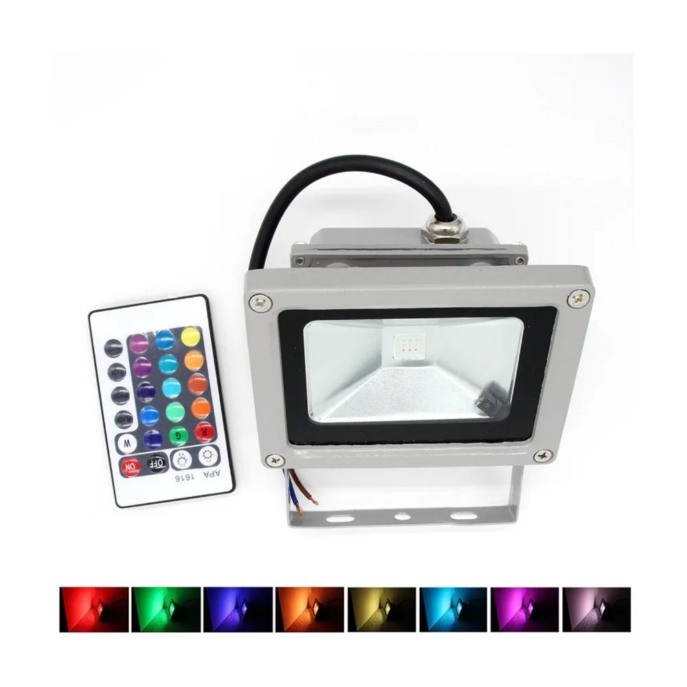 RGB LED Flood Light 10W Foco LED Exterior Spotlight IP65