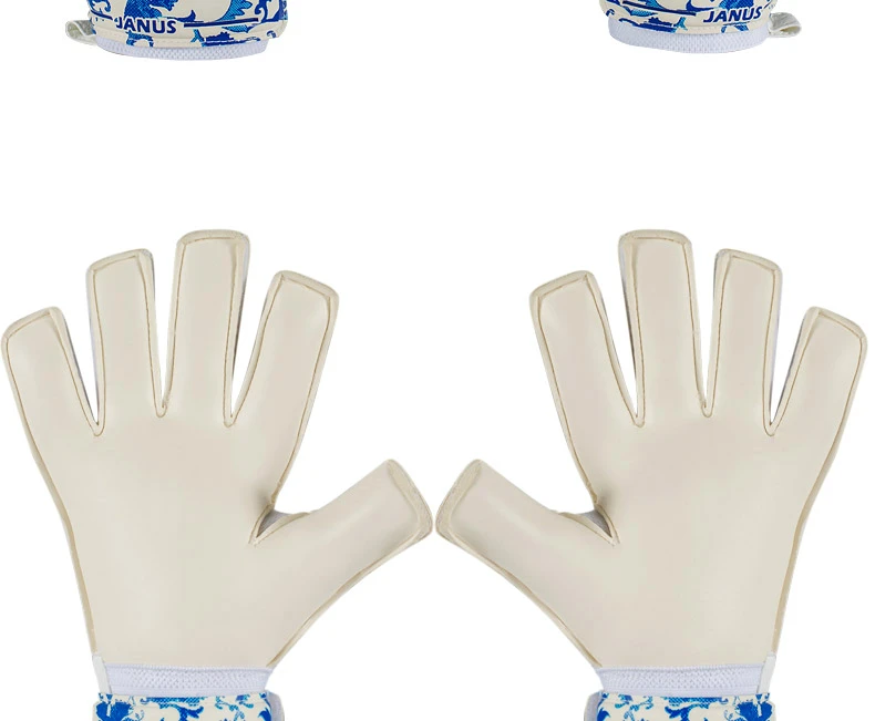 JANUS профессиональные футбольные Вратарские Перчатки вратарские перчатки защита пальцев утолщенный контакт латексные футбольные вратарские перчатки