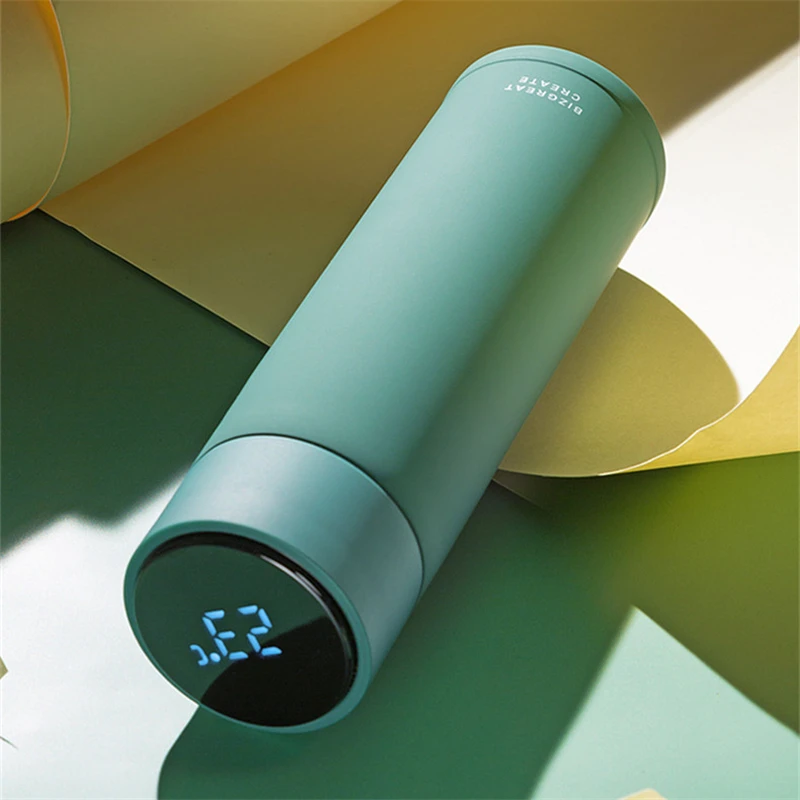 Najtaniej Termos termosy wyświetlacz temperatury butelka wody ze stali nierdzewnej kubek podróżny do kawy kubek do herbaty, mleka Thermocup 300ml 11oz