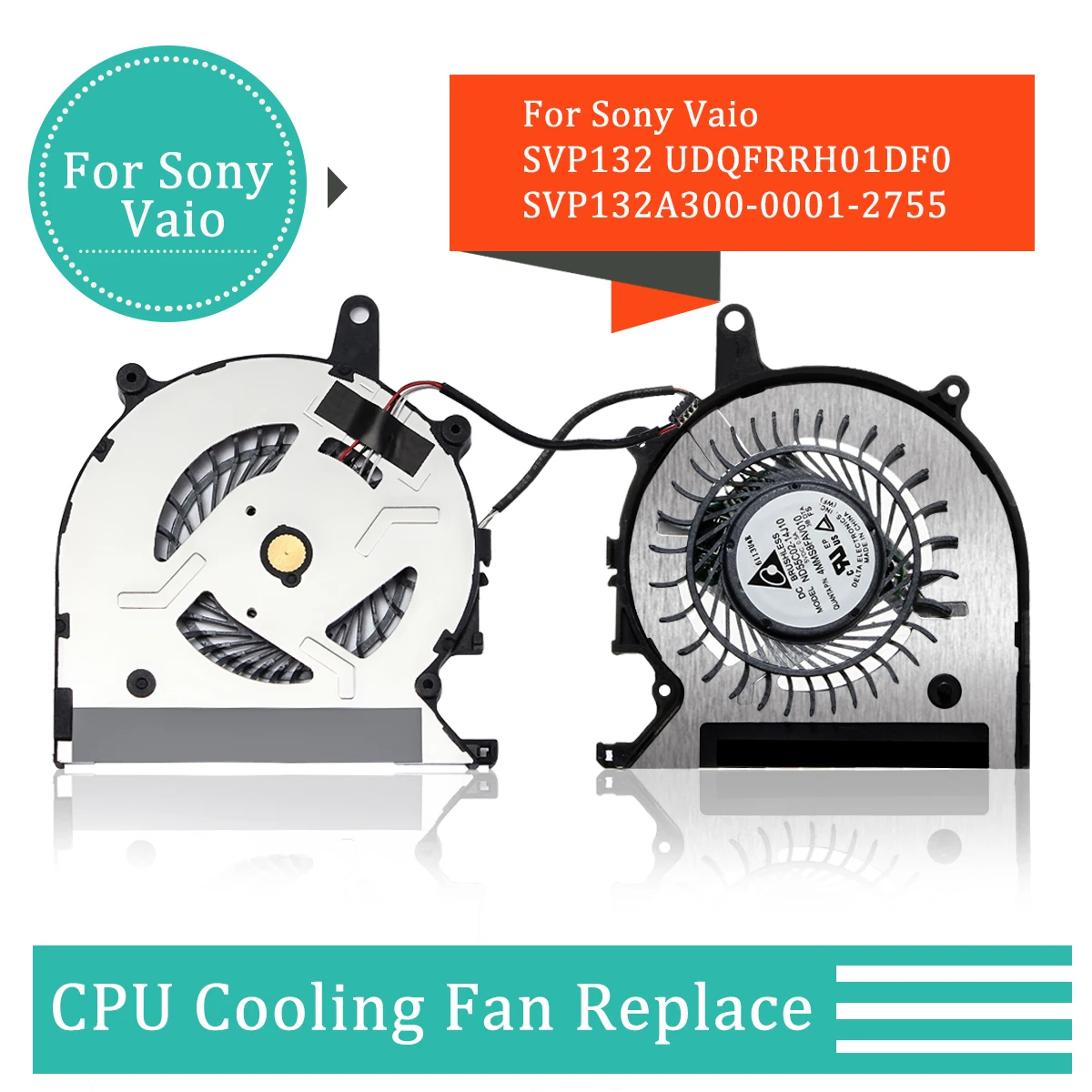

CPU Cooling Fan for Sony Vaio Pro13 PRO 13 SVP132 SVP132A 300-0001-2755 UDQFVSR01DF0 Laptop Cooler Fans