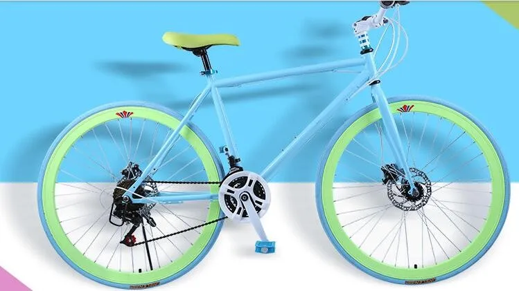 Cheap Road Bicycle 26 Inch 24 Speed Disc Brake DIY Custom Made Multicolor Neutral Inverted Brake Bike Riding Sports and Entertainment 4