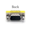 Accesorios de computadora 15 Pin HD15 d-sub DB15 VGA macho a macho Adaptador convertidor cambiador de género ► Foto 3/4