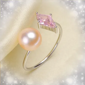 

Adjustable Ring Jewelry Part Fittings Charm Accessories Silver Jewellery,New Design Pearl Ring Setting Mounting, Ring Finding