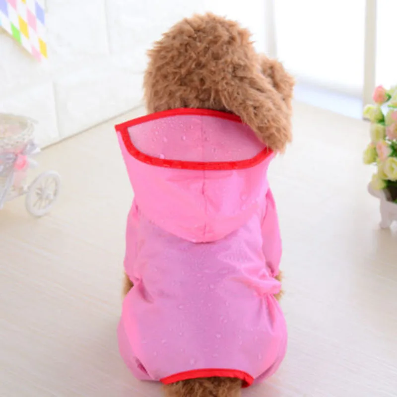 

Dog Raincoat Sun-proof Clothing Summer Sun Protection Hoodie Small Dog Clothes Print Poncho S-XL For Pets Puppy Cat