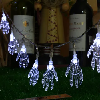

Ghost Hand LED String Lights Gerlyanda Battery Powered Holiday Christmas Decoration LED Halloween Fairy Lights