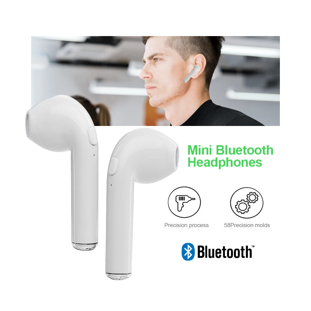 

Mini Wireless Earphone V4.2 Bluetooth Earphones In-Ear Earbuds Headset with Charging Box Mic for iPhone 6 7 Samsung Xiaomi Sony