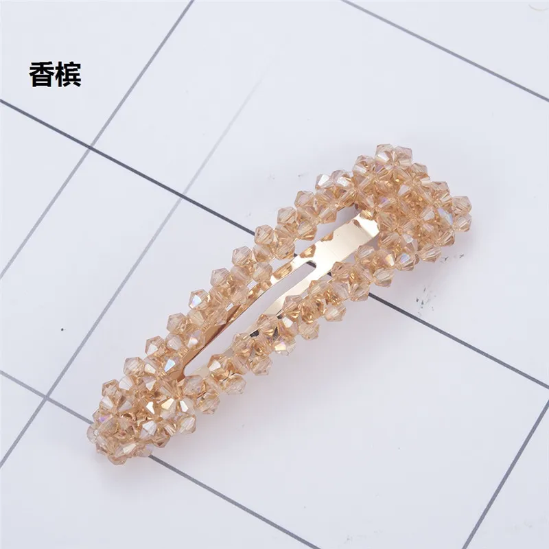 New Rhinestone Hair Pins Hair Clip Hair Comb Bobby Pin Barrette Hairpin Headdress Women Crystal Wedding Party Hair Jewelry Gift - Окраска металла: CD064