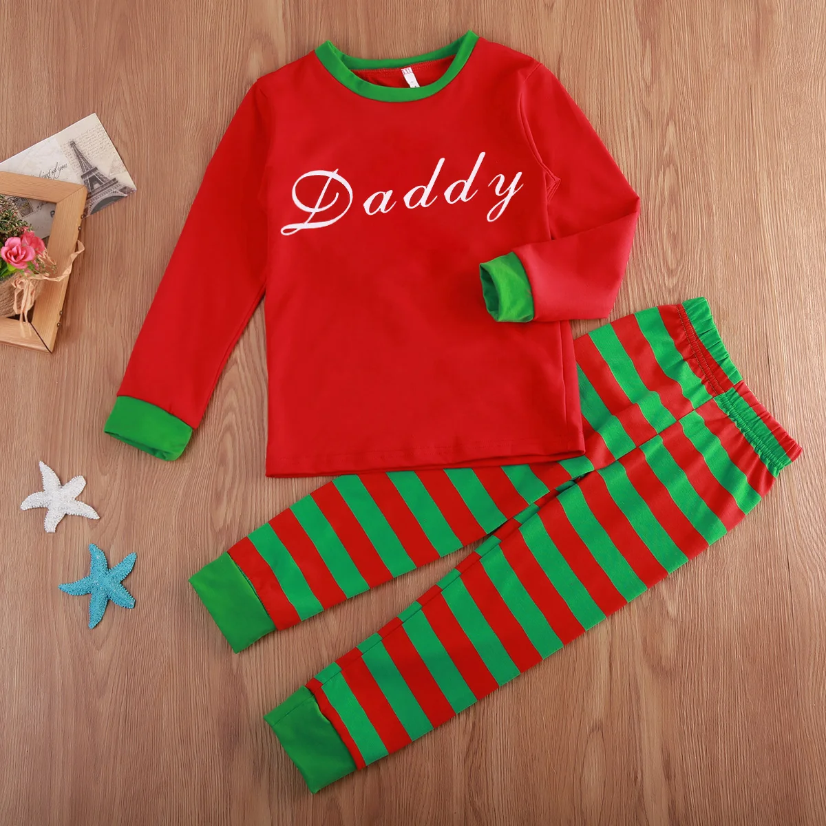 Рождественские пижамы для всей семьи, комплект для взрослых, женщин, мужчин, детей, мальчиков и девочек, г. Новые Топы с длинными рукавами, полосатые штаны, одежда для сна, одежда для сна
