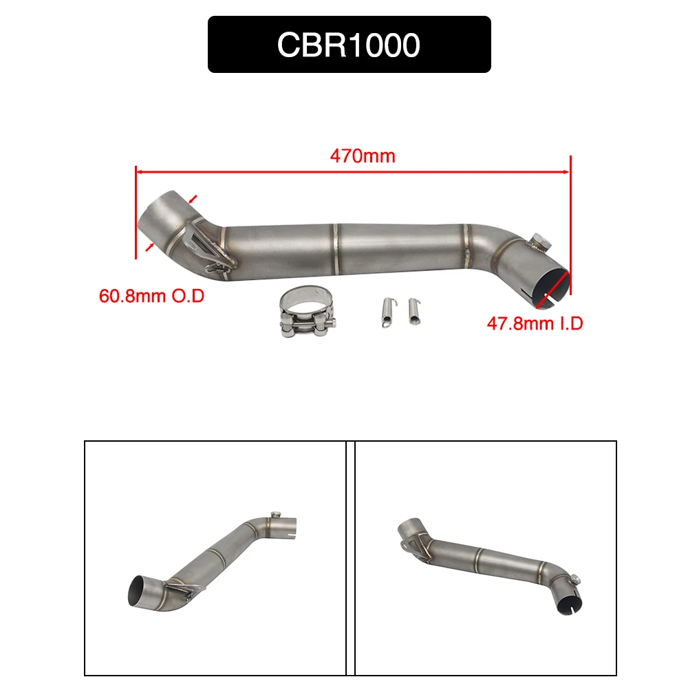 Sclmotos-модифицированный глушитель выхлопной трубы из нержавеющей стали для HONDA CBR300 CB400 CBR500 CBR1000 Racing