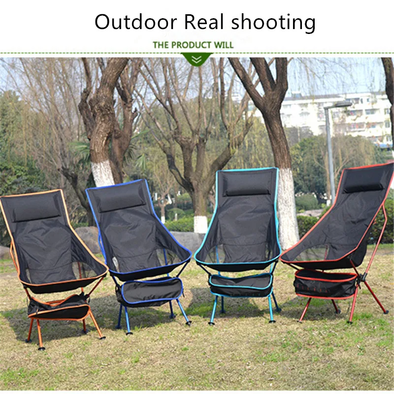 Image result for Portable Collapsible Moon Chair Fishing Camping BBQ Stool Folding Extended Hiking Seat Garden Ultralight Office Home Furniture