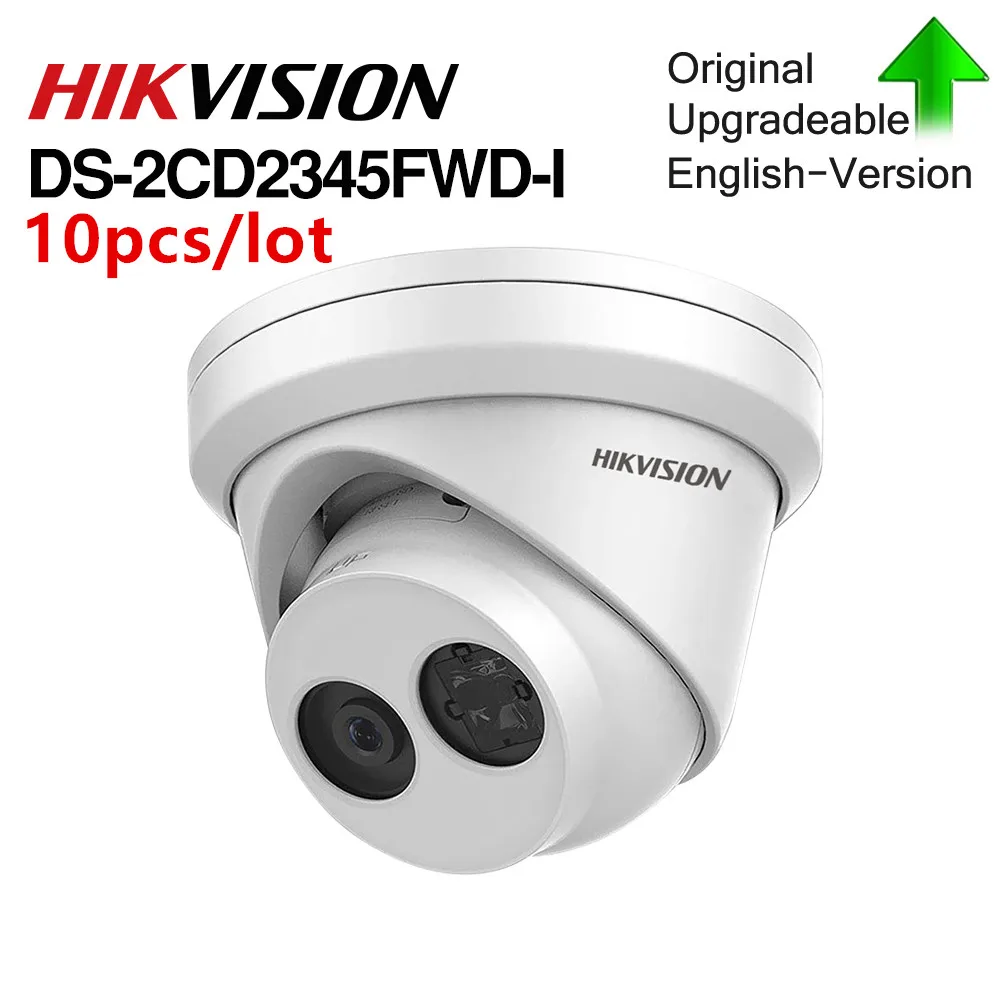 

Hikvision Original DS-2CD2355FWD-I IP Camera 5.0 Megapixels Network Turret Camera IR30 IP67 10pcs for home self defense