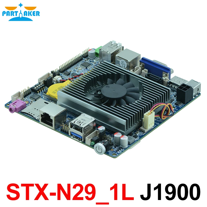Безвентиляторная тонкая материнская плата MINI ITX с 6 * USB 2 COM VGA LVDS Intel J1900 встроенная
