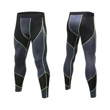Для Мужчин's фитнес тренажерный зал Леггинсы для женщин сжатия Длинные обтягивающие брюки девочек пот Лоскутная Тощий трек мешок эластич