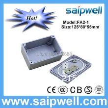 Низкая стоимость водонепроницаемый корпус из алюминия 120*80*55 мм IP67 SP-AG-FA2-1