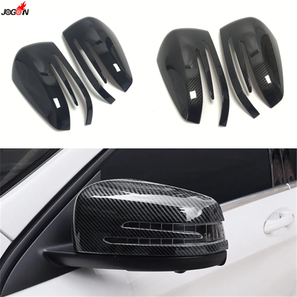 

Carbon Fiber Look / Black For Mercedes Benz A B C E S CLA GLA CLS W176 W246 W204 W212 C117 X156 W221 Side Rearview Mirror Cover