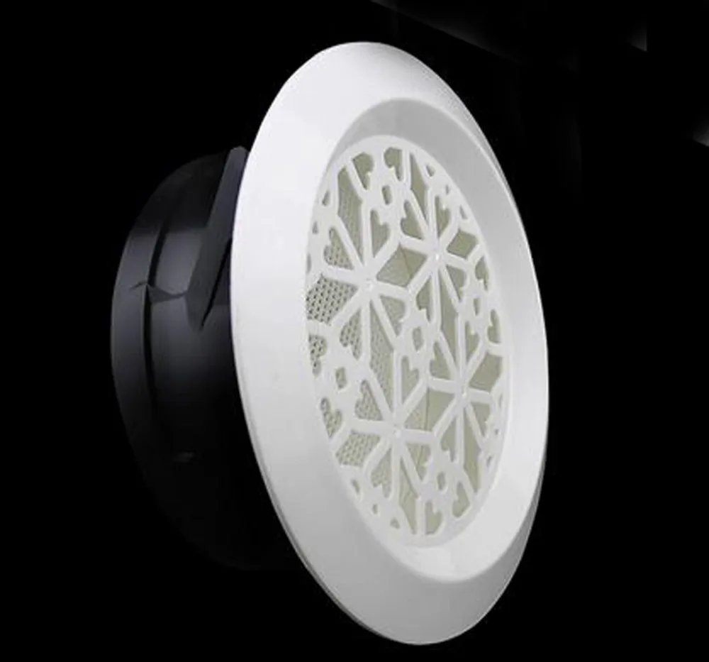 100mm Round Wall Air Vent Bull Nose Bathroom Extractor Outlet Grille Louvres Wall Ceiling Mount Air Vent Cover Outlet Exhaust