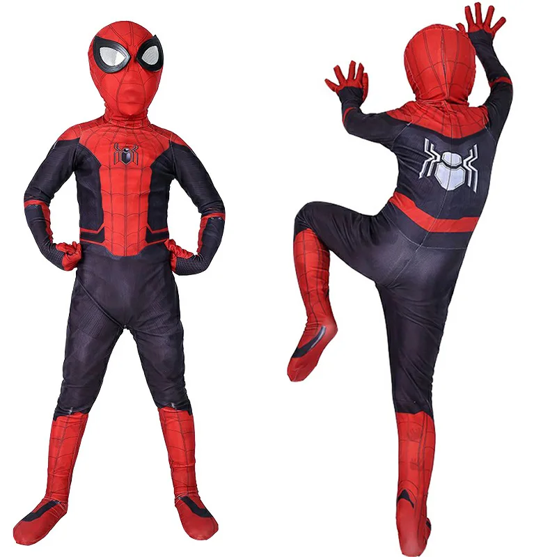Костюм «Человек-паук» для взрослых и детей, костюм «Питер Паркер», костюм зентай для косплея супергероя-паука, комбинезон