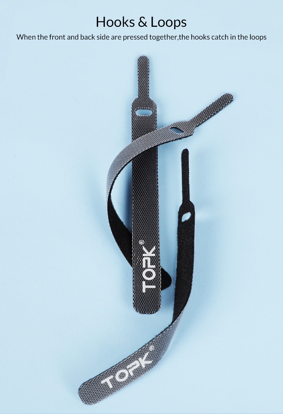 TOPK Кабельный органайзер, держатель для намотки проводов, для наушников, мыши, Aux, USB кабель для управления, провод 14 см, защита кабеля для Micro usb type C