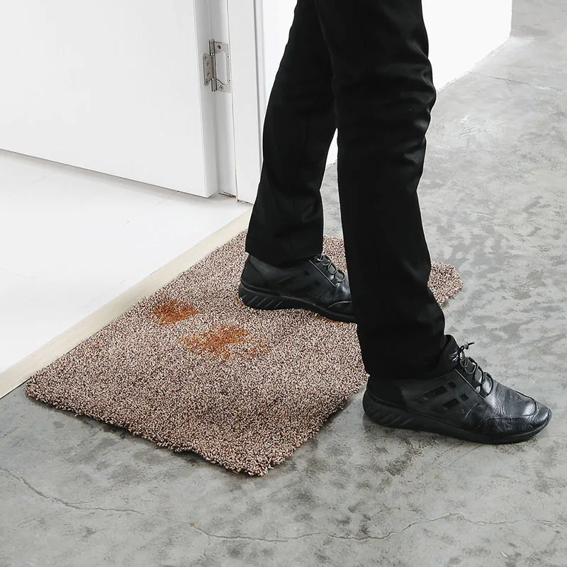 

Indoor Super Absorbs Doormat Latex Backing Non Slip Door Mat for Front Door Hallway Dirt Trapper Cotton Entrance Rug CP003