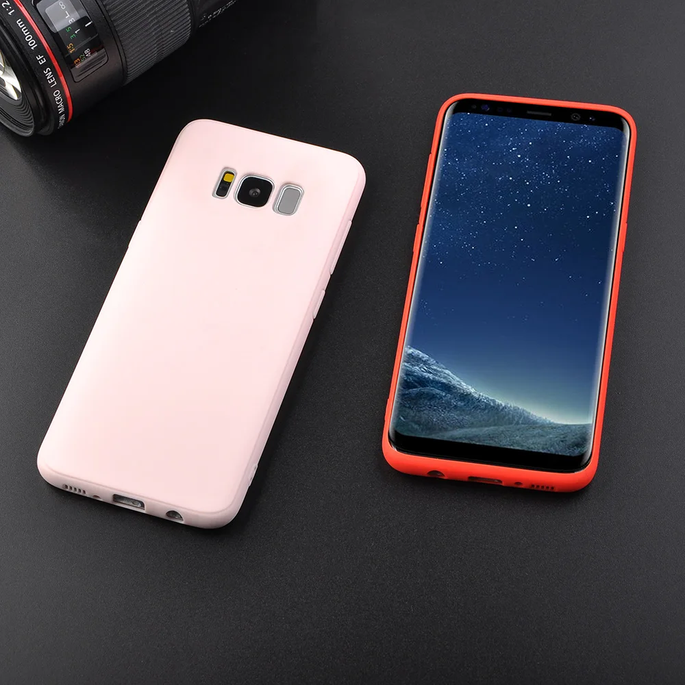 Soft TPU Candy Color Phone Case For Samsung Galaxy S6 S7 Edge S8 Plus Note8 Cases for Galaxy A5 A7 J3 J5 J7 2017 J330 J530