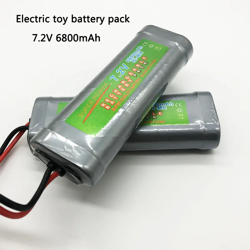 2PCS 2018 New 7.2V Battery 6800mah NiMH Batteries Pack For RC Car Truck