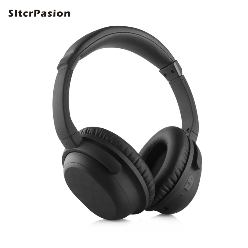 

New Active Noise Cancelling BluetoothHeadphones HiFi 3D Surround ANC Noise Canceling Headphone with Mic Ecouteurs Auricolari AUX