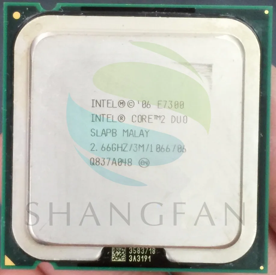 Цпу Intel Core2 DUO E7300 SLAPB CPU/2.66 ГГц/LGA775/775pin/3 МБ Кэш-Памяти L2/Dual ПРОЦЕССОР/Процессор |
