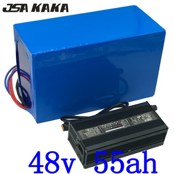شراء48V 55AH دراجة كهربائية بطارية 48V 40AH 45AH 50AH 55AH 60AH الليثيوم حزمة بطارية 48V 1000W 2000W 3000W بطارية سكوتر كهربائي