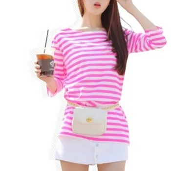 

Women Rhomboids Pattern Waist Bag Faux Leather New Fashion Waist Belt Bags Chain Fanny Fanny Pack Travel Belt Purse