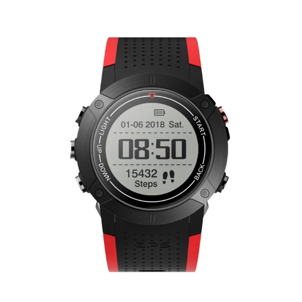 

DM18 GPS Sports Watch Smart Stopwatch Alarm Clock Sedentary Pedometer Heart Rate Monitor Waterproof Wristwatch drop ship