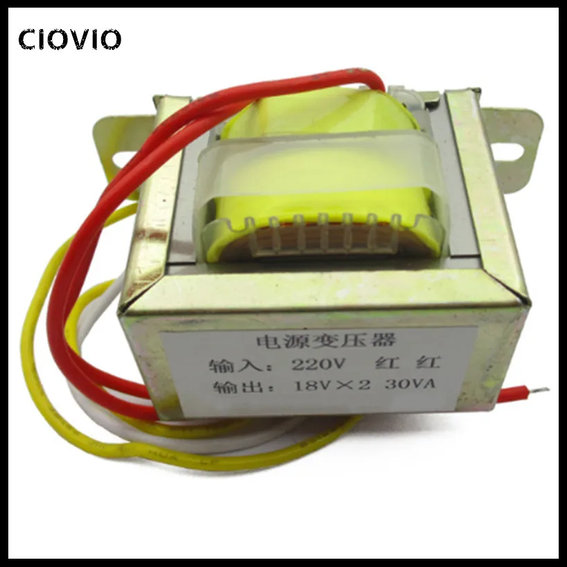 30W double 18V 30W218V transformer, power transformer input, 220V, 50Hz output, double 18V