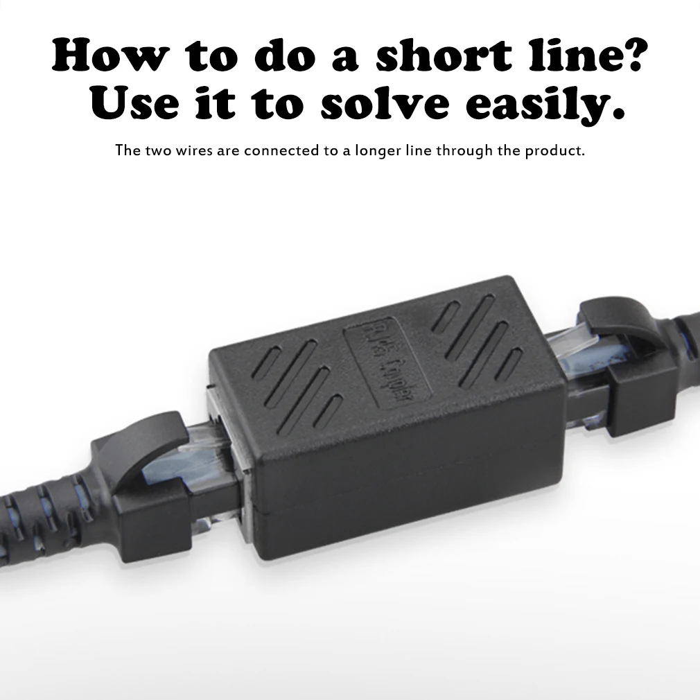 Rj45 Female To Female Rj45 Adapter Network Ethernet Lan