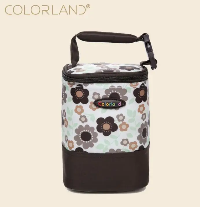 COLORLAND брендовая сумка для детской бутылочки, термос, сумка-тоут, сумка для ухода за ребенком, изоляционная сумка, для хранения грудного молока, фруктов, свежая Ланч-бокс - Цвет: model 2