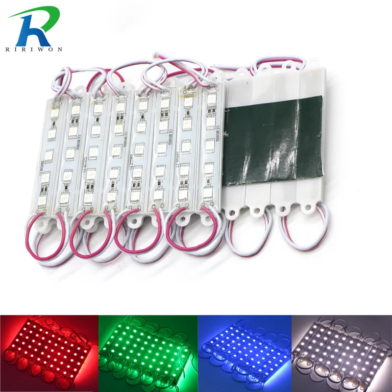 40 шт. 5050 SMD 5 светодиодный модуль белый/красный/зеленый свет лампы