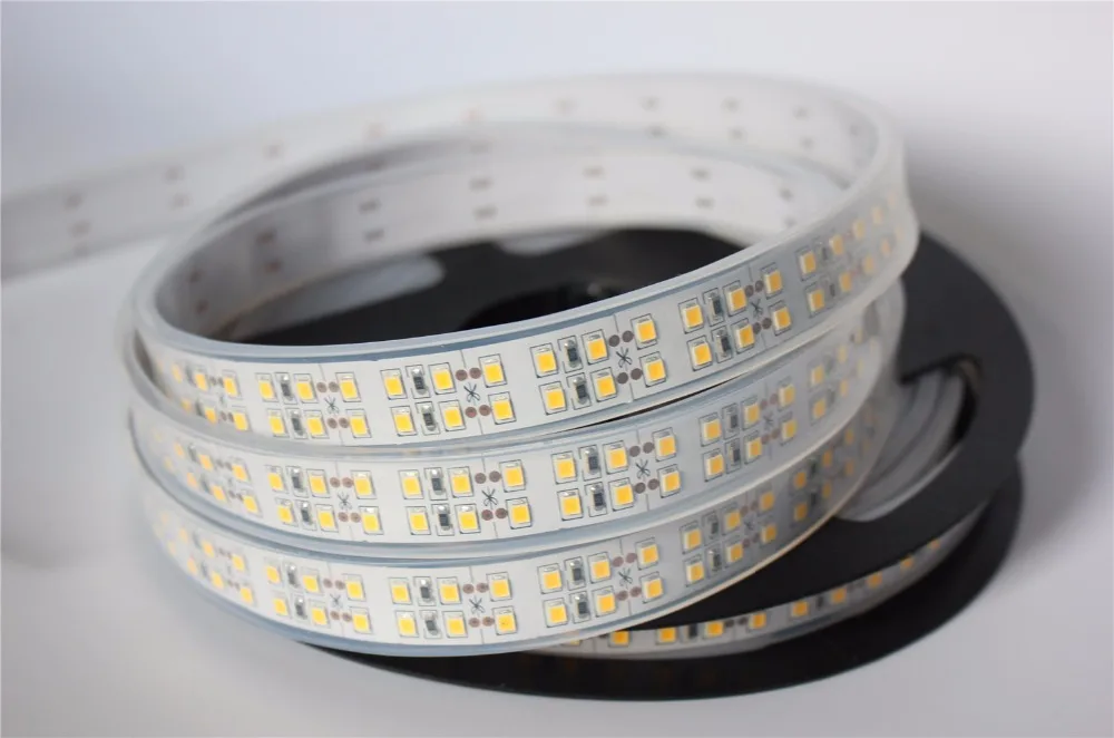 

Double row DC12V 2835 LED Strip light 240 LEDs /m String Ribbon Rope Tape for Decorat More Brighter than 3528 white / Warm White