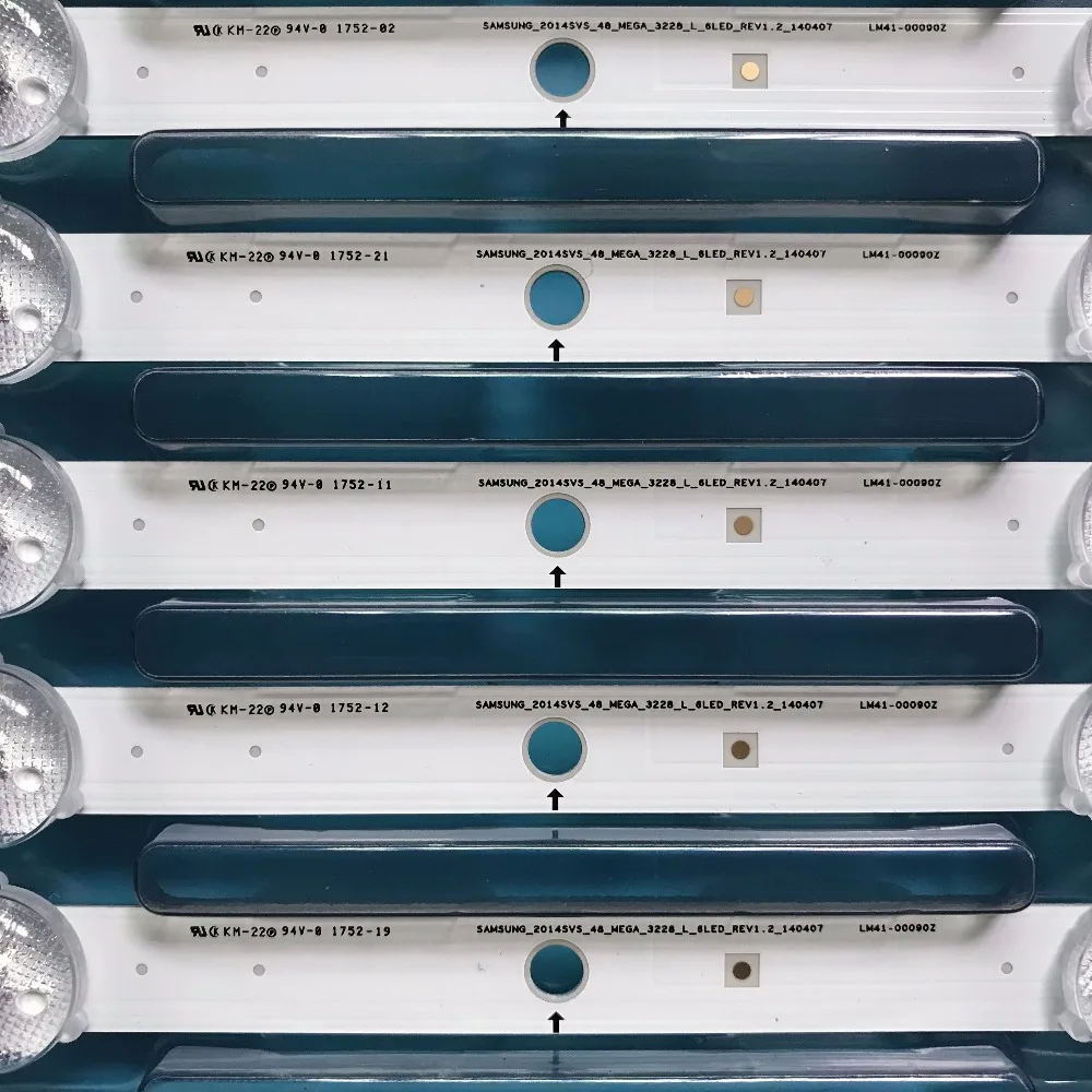 Светодиодная лента для Samsung _ 2014SVS 48 MEGA 3228 L 5LED REV1.2 R LM41 00091E 8 шт.|Светодиодные панели|